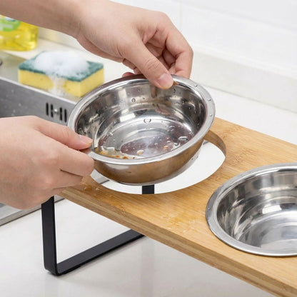 ErgoWood Katzennapf | Erhöht & 15° geneigt