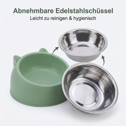 SlopeBowl | Schräger Katzennapf aus Edelstahl